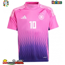 Camisa de Futebol Alemanha Jamal Musiala #10 Equipamento Secundário Europeu 2024 Manga Curta